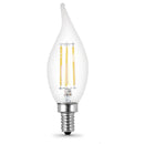 LED Light Bulbs, Candelabra Base, Flame Bent Tip Decorative LED Light Bulbs, Clear, Decorative Bulb, Torpedo, Flame, 4 Packs Load image into Gallery viewer, LED Light Bulbs, Candelabra Base, Flame Bent Tip Decorative LED Light Bulbs, Clear, Decorative Bulb, Torpedo, Flame, 4 Packs
