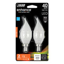 LED Lights Bulb, Candelabra Base, Filament, Clear, Frosted, Decorative Chandelier Bulb, Torpedo, Flame, 2 Packs Load image into Gallery viewer, LED Lights Bulb, Candelabra Base, Filament, Clear, Frosted, Decorative Chandelier Bulb, Torpedo, Flame, 2 Packs