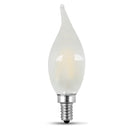 LED Lights Bulb, Candelabra Base, Filament, Clear, Frosted, Decorative Chandelier Bulb, Torpedo, Flame, 2 Packs Load image into Gallery viewer, LED Lights Bulb, Candelabra Base, Filament, Clear, Frosted, Decorative Chandelier Bulb, Torpedo, Flame, 2 Packs
