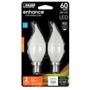 LED Lights Bulb, Candelabra Base, Filament, Clear, Frosted, Decorative Chandelier Bulb, Torpedo, Flame, 2 Packs Load image into Gallery viewer, LED Lights Bulb, Candelabra Base, Filament, Clear, Frosted, Decorative Chandelier Bulb, Torpedo, Flame, 2 Packs