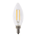 LED Lights Bulb, Candelabra Base, Filament, Clear, Frosted, Decorative Chandelier Bulb, Torpedo, Flame, 2 Packs Load image into Gallery viewer, LED Lights Bulb, Candelabra Base, Filament, Clear, Frosted, Decorative Chandelier Bulb, Torpedo, Flame, 2 Packs