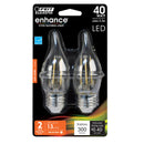 LED Light Bulbs, Candelabra Base, E26, Deco Chandelier, Filament, Clear, Decorative Bulb, Torpedo Tip, Flame, 2 Packs Load image into Gallery viewer, LED Light Bulbs, Candelabra Base, E26, Deco Chandelier, Filament, Clear, Decorative Bulb, Torpedo Tip, Flame, 2 Packs