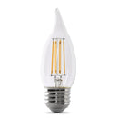 LED Light Bulbs, Candelabra Base, E26, Deco Chandelier, Filament, Clear, Decorative Bulb, Torpedo Tip, Flame, 2 Packs Load image into Gallery viewer, LED Light Bulbs, Candelabra Base, E26, Deco Chandelier, Filament, Clear, Decorative Bulb, Torpedo Tip, Flame, 2 Packs