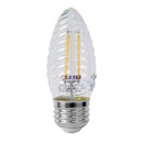LED Light Bulb, 60Watt, F15 , E26, Glass Filament, Post Lantern Bulb, 500 Lumens Load image into Gallery viewer, LED Light Bulb, 60Watt, F15 , E26, Glass Filament, Post Lantern Bulb, 500 Lumens