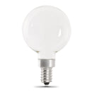G25 Globe LED Light Bulbs, E26, Candelabra, Filament, Dimmable, Clear, Decorative Bulb, White, G161/2, 2 Pack Load image into Gallery viewer, G25 Globe LED Light Bulbs, E26, Candelabra, Filament, Dimmable, Clear, Decorative Bulb, White, G161/2, 2 Pack
