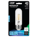 LED Light Bulb, 40W, E26, T10 Tubular, Filament , Medium Base, Clear, 410 Lumens, CEC Compliant Load image into Gallery viewer, LED Light Bulb, 40W, E26, T10 Tubular, Filament , Medium Base, Clear, 410 Lumens, CEC Compliant