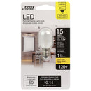 LED light bulb T6 Tubular, Clear, Candelabra Base, E12 Base, 3000K, 50 Lumens, Desk Lamp Bulb Load image into Gallery viewer, LED light bulb T6 Tubular, Clear, Candelabra Base, E12 Base, 3000K, 50 Lumens, Desk Lamp Bulb