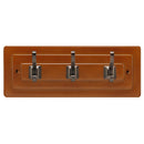 Hook Rail 12 Inch Long In Maple Stained with Refined Bronze - Hickory Hardware Load image into Gallery viewer, Hook Rail 12 Inch Long In Maple Stained with Refined Bronze - Hickory Hardware