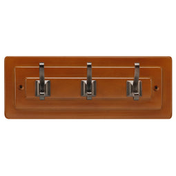 Hook Rail 12 Inch Long In Maple Stained with Refined Bronze - Hickory Hardware Hook Rail 12 Inch Long In Maple Stained with Refined Bronze - Hickory Hardware