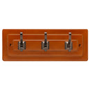 Hook Rail 12 Inch Long In Maple Stained with Refined Bronze - Hickory Hardware Load image into Gallery viewer, Hook Rail 12 Inch Long In Maple Stained with Refined Bronze - Hickory Hardware