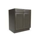 Elegant Smoky Grey - Double Door Base Cabinet | 30"W x 34.5"H x 24"D Load image into Gallery viewer, Elegant Smoky Grey - Double Door Base Cabinet | 30"W x 34.5"H x 24"D