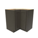 Elegant Smoky Grey - Lazy Suzan Corner Base Cabinet | 33"W x 34.5"H x 24"D Load image into Gallery viewer, Elegant Smoky Grey - Lazy Suzan Corner Base Cabinet | 33"W x 34.5"H x 24"D