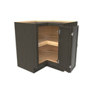 Elegant Smoky Grey - Lazy Suzan Corner Base Cabinet | 33"W x 34.5"H x 24"D Load image into Gallery viewer, Elegant Smoky Grey - Lazy Suzan Corner Base Cabinet | 33"W x 34.5"H x 24"D