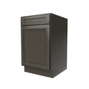 Elegant Smoky Grey - Single Door Base Cabinet | 21"W x 34.5"H x 24"D Load image into Gallery viewer, Elegant Smoky Grey - Single Door Base Cabinet | 21"W x 34.5"H x 24"D