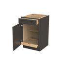Elegant Smoky Grey - Single Door Base Cabinet | 21"W x 34.5"H x 24"D Load image into Gallery viewer, Elegant Smoky Grey - Single Door Base Cabinet | 21"W x 34.5"H x 24"D