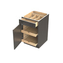 Elegant Smoky Grey - Single Door Base Cabinet | 21"W x 34.5"H x 24"D Load image into Gallery viewer, Elegant Smoky Grey - Single Door Base Cabinet | 21"W x 34.5"H x 24"D