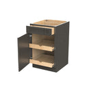 Elegant Smoky Grey - Single Door Base Cabinet | 21"W x 34.5"H x 24"D Load image into Gallery viewer, Elegant Smoky Grey - Single Door Base Cabinet | 21"W x 34.5"H x 24"D