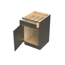 Elegant Smoky Grey - Single Door Base Cabinet | 21"W x 34.5"H x 24"D Load image into Gallery viewer, Elegant Smoky Grey - Single Door Base Cabinet | 21"W x 34.5"H x 24"D