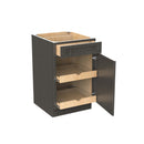 Elegant Smoky Grey - Single Door Base Cabinet | 21"W x 34.5"H x 24"D Load image into Gallery viewer, Elegant Smoky Grey - Single Door Base Cabinet | 21"W x 34.5"H x 24"D