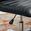 Modway Ripple Armless Mid Back Vinyl Swivel Computer Desk Office Chair - Computer Chair Load image into Gallery viewer, Modway Ripple Armless Mid Back Vinyl Swivel Computer Desk Office Chair - Computer Chair