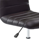 Modway Ripple Armless Mid Back Vinyl Swivel Computer Desk Office Chair - Computer Chair Load image into Gallery viewer, Modway Ripple Armless Mid Back Vinyl Swivel Computer Desk Office Chair - Computer Chair
