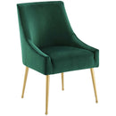 Upholstered Velvet Discern Pleated Dining Room Chair - Accent Chair For Living Room Load image into Gallery viewer, Upholstered Velvet Discern Pleated Dining Room Chair - Accent Chair For Living Room