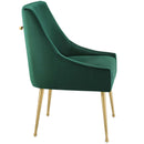 Upholstered Velvet Discern Pleated Dining Room Chair - Accent Chair For Living Room Load image into Gallery viewer, Upholstered Velvet Discern Pleated Dining Room Chair - Accent Chair For Living Room