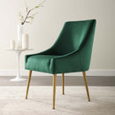 Upholstered Velvet Discern Pleated Dining Room Chair - Accent Chair For Living Room Load image into Gallery viewer, Upholstered Velvet Discern Pleated Dining Room Chair - Accent Chair For Living Room