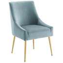Upholstered Velvet Discern Pleated Dining Room Chair - Accent Chair For Living Room Load image into Gallery viewer, Upholstered Velvet Discern Pleated Dining Room Chair - Accent Chair For Living Room