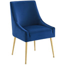 Upholstered Velvet Discern Pleated Dining Room Chair - Accent Chair For Living Room Load image into Gallery viewer, Upholstered Velvet Discern Pleated Dining Room Chair - Accent Chair For Living Room