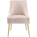 Upholstered Velvet Discern Pleated Dining Room Chair - Accent Chair For Living Room Load image into Gallery viewer, Upholstered Velvet Discern Pleated Dining Room Chair - Accent Chair For Living Room