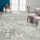 Ethos Gray/Blue 5 ft. 6 in. x 8 ft. 6 in. Area Rug Load image into Gallery viewer, Ethos Gray/Blue 5 ft. 6 in. x 8 ft. 6 in. Area Rug