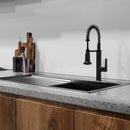 Pull Down Kitchen Faucet with Semi Pro Single Handle in Polished Chrome Load image into Gallery viewer, Pull Down Kitchen Faucet with Semi Pro Single Handle in Polished Chrome