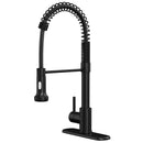 Single Handle Pull-down Sprayer Kitchen Faucet With Dual Mode Switch in Stainless Steel Load image into Gallery viewer, Single Handle Pull-down Sprayer Kitchen Faucet With Dual Mode Switch in Stainless Steel