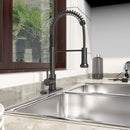 Single Handle Pull-down Sprayer Kitchen Faucet With Dual Mode Switch in Stainless Steel Load image into Gallery viewer, Single Handle Pull-down Sprayer Kitchen Faucet With Dual Mode Switch in Stainless Steel
