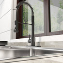 Single Handle Pull-down Sprayer Kitchen Faucet With Dual Mode Switch in Stainless Steel Load image into Gallery viewer, Single Handle Pull-down Sprayer Kitchen Faucet With Dual Mode Switch in Stainless Steel