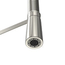Brass Single Handle Pull Down Kitchen Faucet With Zinc Handle, Plate in Stainless Load image into Gallery viewer, Brass Single Handle Pull Down Kitchen Faucet With Zinc Handle, Plate in Stainless