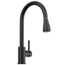 16.92 Inches Single Handle Pull-down Sprayer Kitchen Faucet With Plate, and Brass Body Load image into Gallery viewer, 16.92 Inches Single Handle Pull-down Sprayer Kitchen Faucet With Plate, and Brass Body