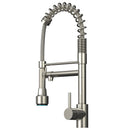 19.29 Inches Single Handle Pull-down Sprayer Kitchen Faucet With Black Plate Load image into Gallery viewer, 19.29 Inches Single Handle Pull-down Sprayer Kitchen Faucet With Black Plate