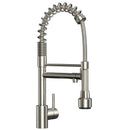 19.29 Inches Single Handle Pull-down Sprayer Kitchen Faucet With Black Plate Load image into Gallery viewer, 19.29 Inches Single Handle Pull-down Sprayer Kitchen Faucet With Black Plate
