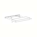 Luxor Espresso - Floating Shelf | 42"W x 2.5"H x 10"D Load image into Gallery viewer, Luxor Espresso - Floating Shelf | 42"W x 2.5"H x 10"D