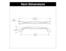 Cabinet Pull 6-5/16 Inch (160mm) Center to Center - Hickory Hardware Load image into Gallery viewer, Cabinet Pull 6-5/16 Inch (160mm) Center to Center - Hickory Hardware
