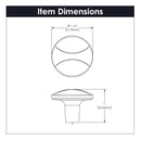 Knob 1-1/4 Inch Diameter - Crest Collection - Hickory Hardware Load image into Gallery viewer, Knob 1-1/4 Inch Diameter - Crest Collection - Hickory Hardware