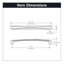 Cabinet Pull 7-9/16 Inch (192mm) Center to Center - Hickory Hardware Load image into Gallery viewer, Cabinet Pull 7-9/16 Inch (192mm) Center to Center - Hickory Hardware