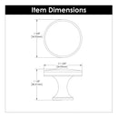 Knob 1-3/8 Inch Diameter - Forge Collection Load image into Gallery viewer, Knob 1-3/8 Inch Diameter - Forge Collection