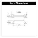 Cabinet Pull 3-3/4 Inch (96mm) Center to Center - Hickory Hardware Load image into Gallery viewer, Cabinet Pull 3-3/4 Inch (96mm) Center to Center - Hickory Hardware