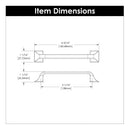 Cabinet Pull 5-1/16 Inch (128mm) Center to Center - Hickory Hardware Load image into Gallery viewer, Cabinet Pull 5-1/16 Inch (128mm) Center to Center - Hickory Hardware