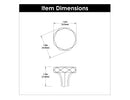 Knob 1-1/4 Inch Diameter - Karat Collection - Hickory Hardware Load image into Gallery viewer, Knob 1-1/4 Inch Diameter - Karat Collection - Hickory Hardware