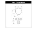 Knob 1-1/4 Inch Diameter - Karat Collection - Hickory Hardware Load image into Gallery viewer, Knob 1-1/4 Inch Diameter - Karat Collection - Hickory Hardware