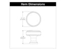 Knob 1-1/4 Inch Diameter - Piper Collection Load image into Gallery viewer, Knob 1-1/4 Inch Diameter - Piper Collection